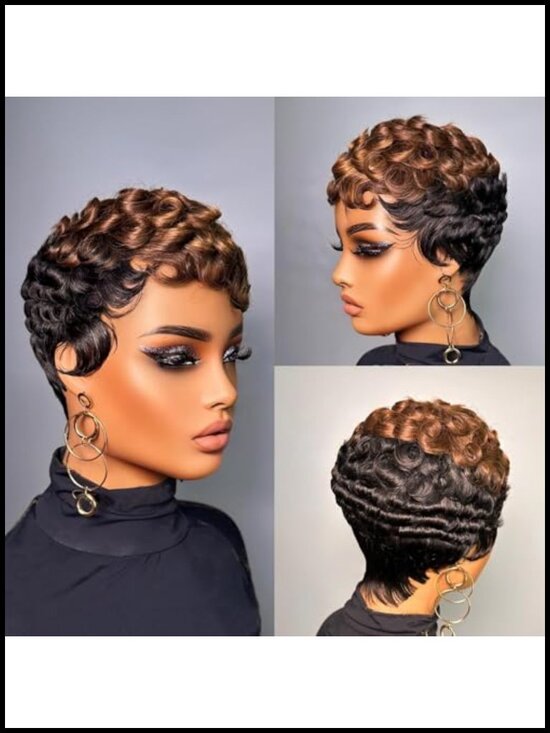 Short Pixie Cut Wig Glueless Human Hair for Women main image 5